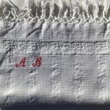 Monogram towel AB honeycomb cotton fringed old