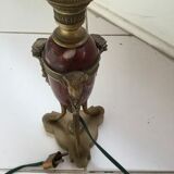Lampe aux béliers second empire