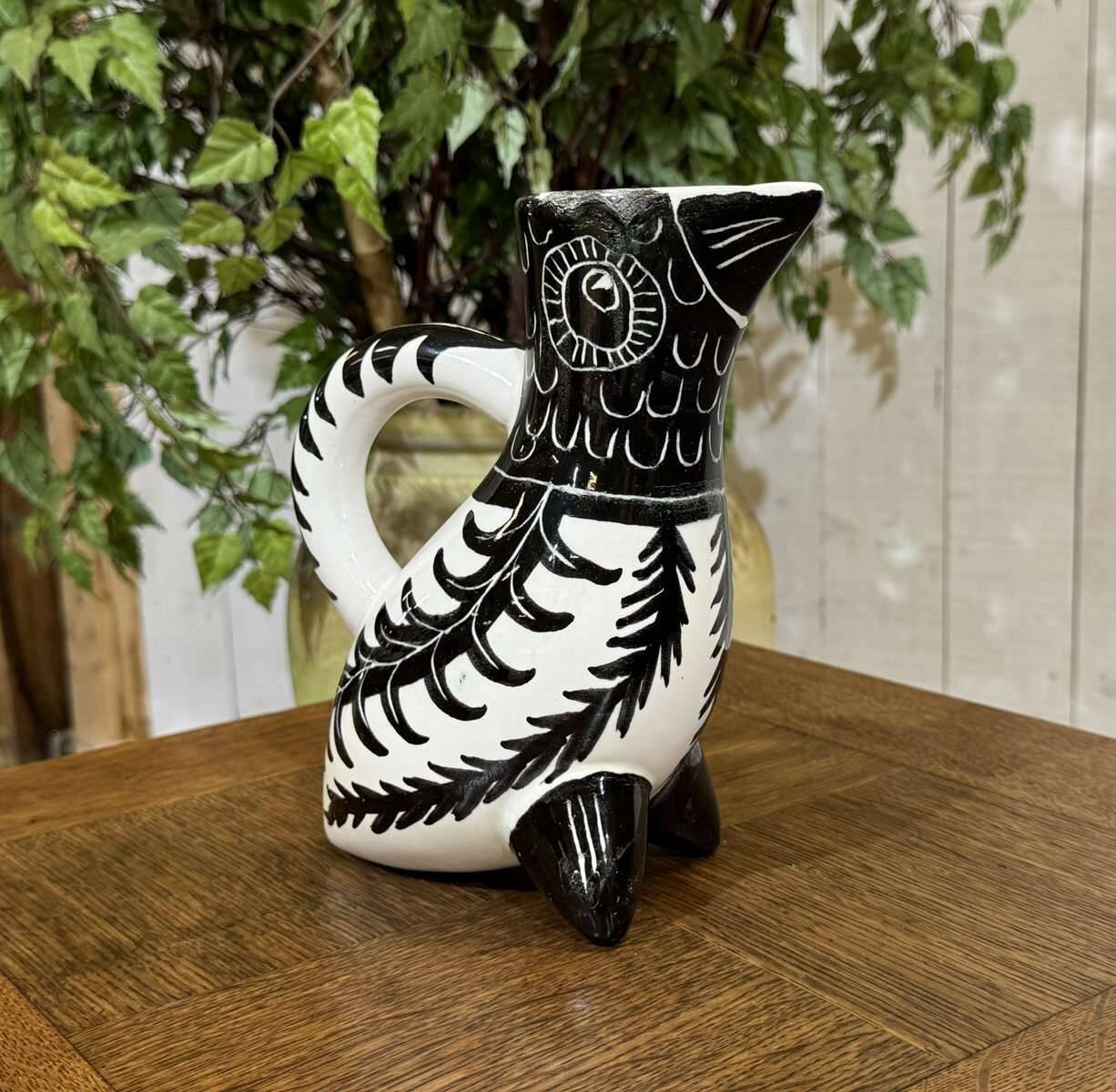 Zoomorphic pitcher by Pierre Toulhoat (1923-2014) from the 1950s - Keraluc Workshop