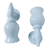 Opaline porcelain wall lights