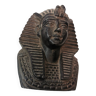 Statuette pharaon toutankhamon. égypte. en pierre. signée