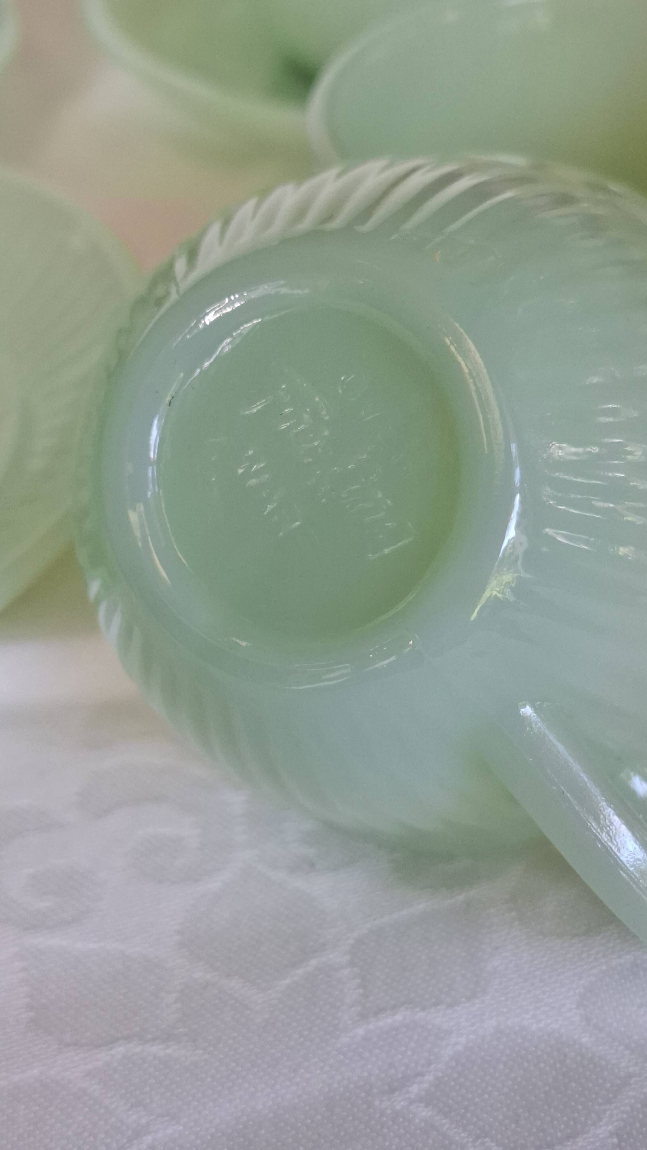 Rare 1950s Fire-King Jadeite "Jane Ray" Dinner & Coffee Service - 32-Pieces