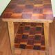 2-tray rolling side table, 50s