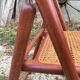 Pair of Italian folding chairs in vintage canning