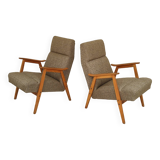 Pair of 6956 armchairs restored by Interier Praha, production 1965