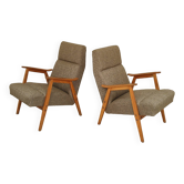 Pair of 6956 armchairs restored by Interier Praha, production 1965