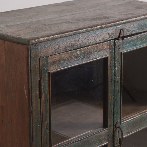 Buffet vintage en bois vert