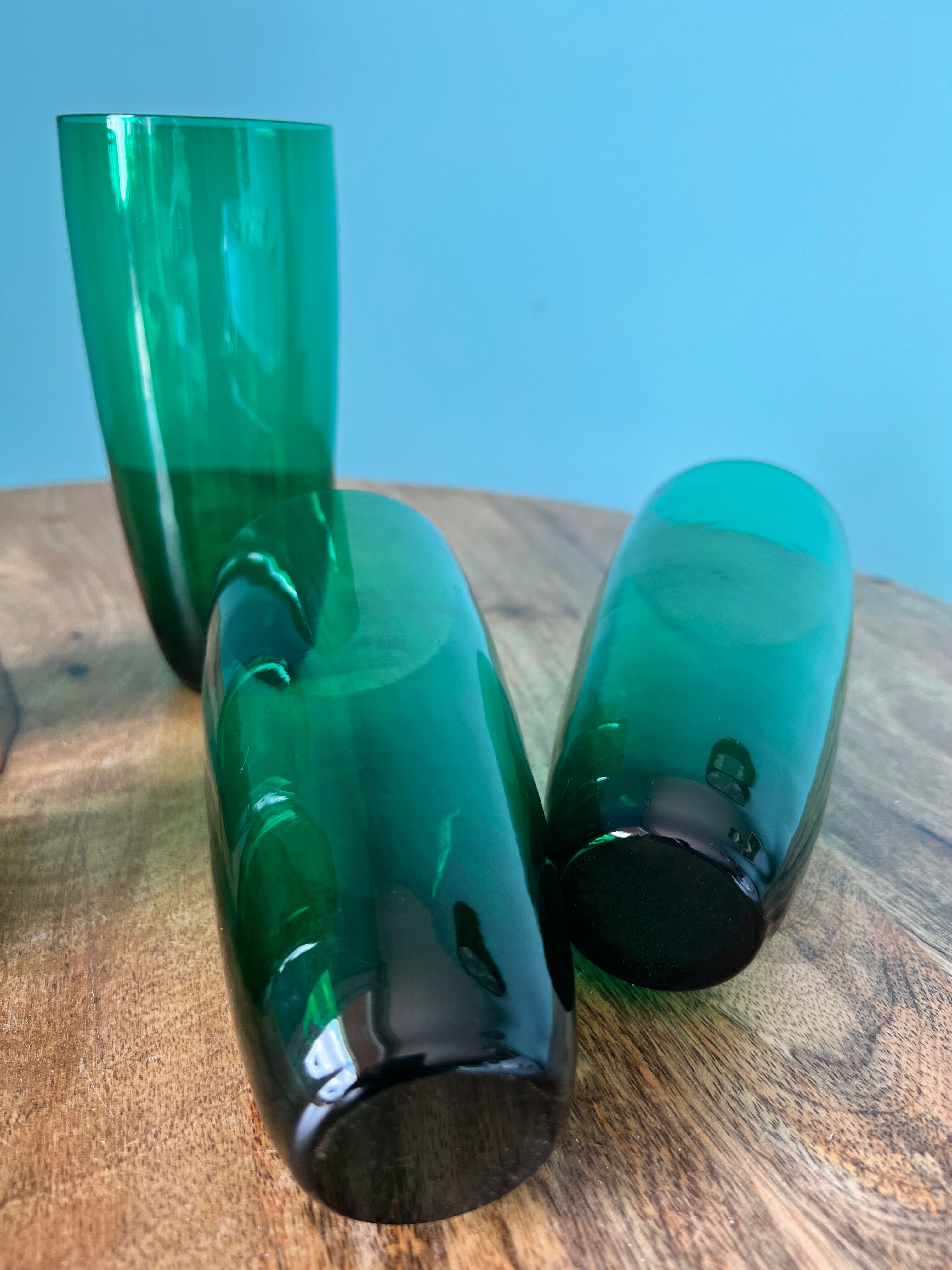 Vintage liquor and lemonade glasses, mid century modern from 1960s for apartment decoration / tablew