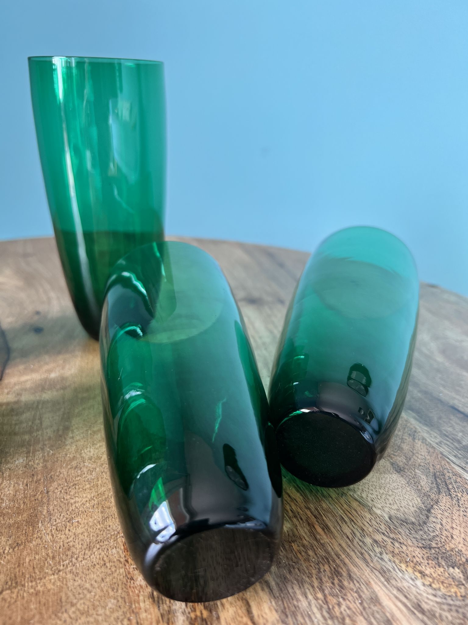 Vintage liquor and lemonade glasses, mid century modern from 1960s for apartment decoration / tablew