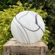 Zebra Swirl Table Lamp, Zijlstra Tiel Dutch Design, Vintage Glass Light, Black & White Stripes, 1990s Home Decor