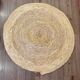 Tapis Rond Naturel Tressé