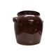 Large French brown glazed stoneware pot, 2nd half 1900s