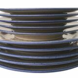 Set of 10 plates in stoneware from Poland