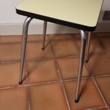Tabouret formica jaune