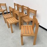Sornay 80s beech chairs