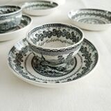 Set of 6 bowls and 2 cups Cappellemans, Jemmapes