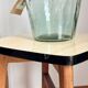Tabouret en bois et Formica vintage