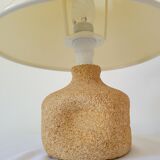 Reconstituted stone bedside lamp