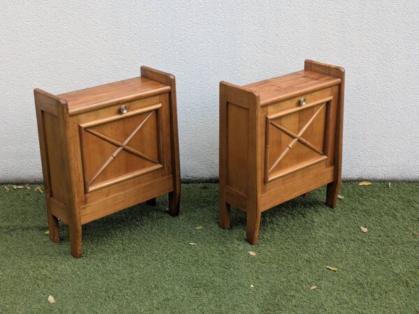 Paire de chevets vintage 1950-1960