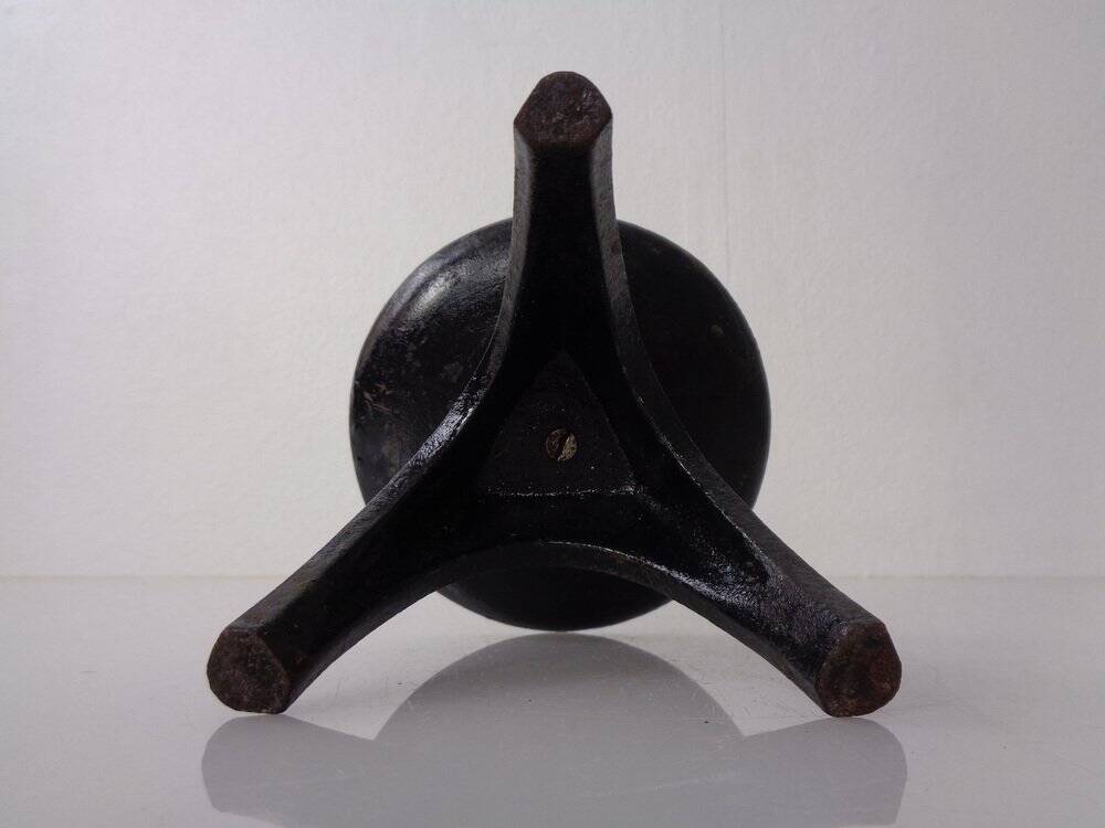 German Brutalist Iron Candleholder, 1960s