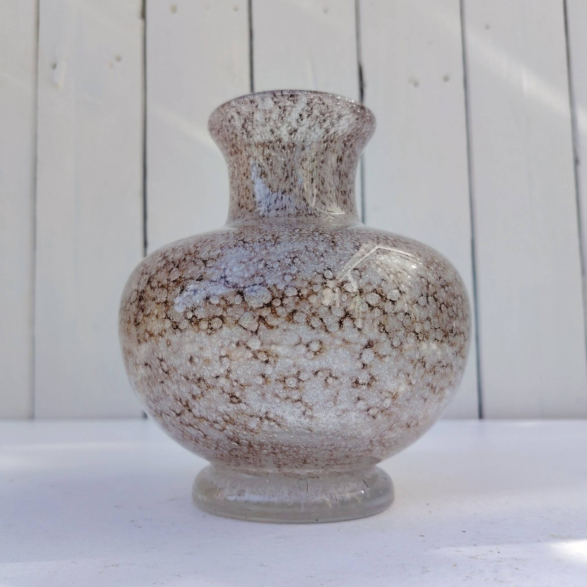 Baluster vase, Daum Nancy, Lorraine cross, vintage