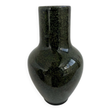 Vase, faïence émaillée de Sèvres, glaçure, vert moucheté, tacheté, Milet, XIXème siècle, élégant, dé