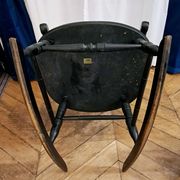 Black rocking chair/rocking seat Stol Kamnik Yugoslavia. 1960s