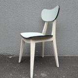 Chaise en formica vert d'eau