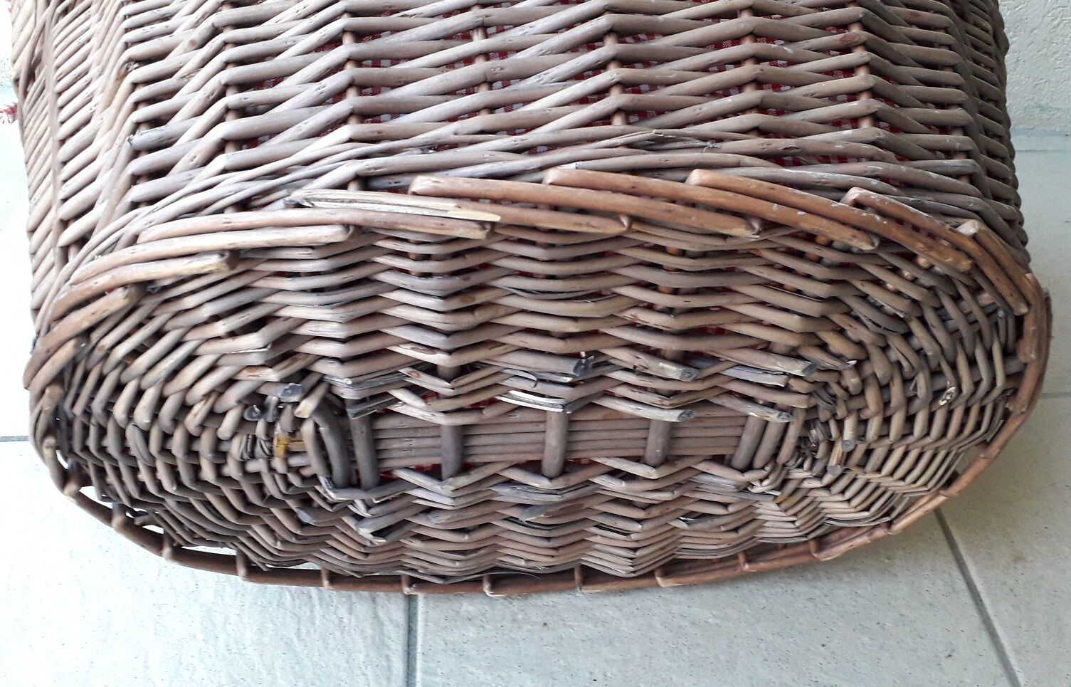 Panière à linge en osier
