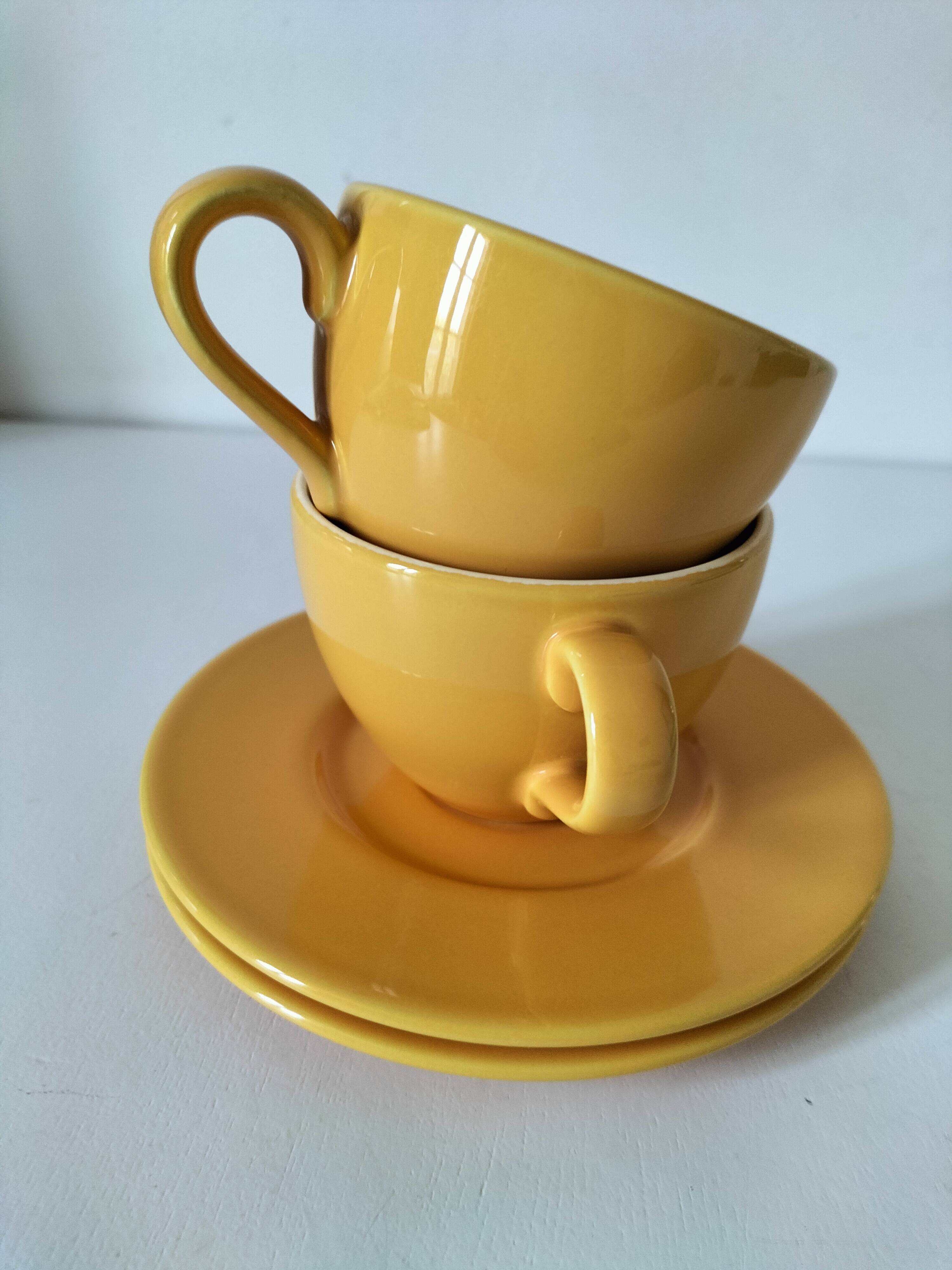 Duo of cups and saucers Pagnossin Treviso