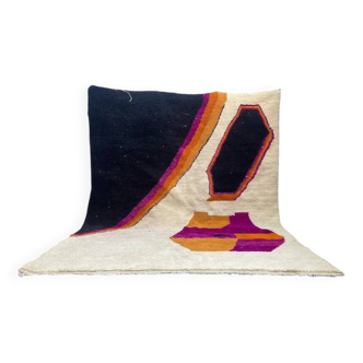 Tapis beni ouarine fait main traditionnel 300cmx200cm