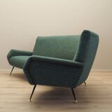 Green melange sofa, Danish design, 1970s, production: Denmark