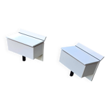2 B&B Italia bedside tables / night stands
