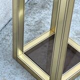 Modern vintage gold-plated console table