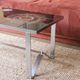 Vintage coffee table in glazed ceramic and metal – 1970s
