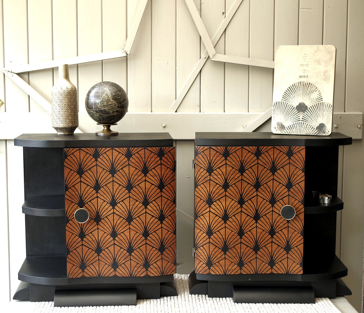 Pair of bedside art deco