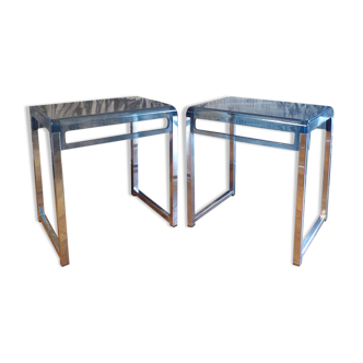 Pair of Marc Berthier side tables
