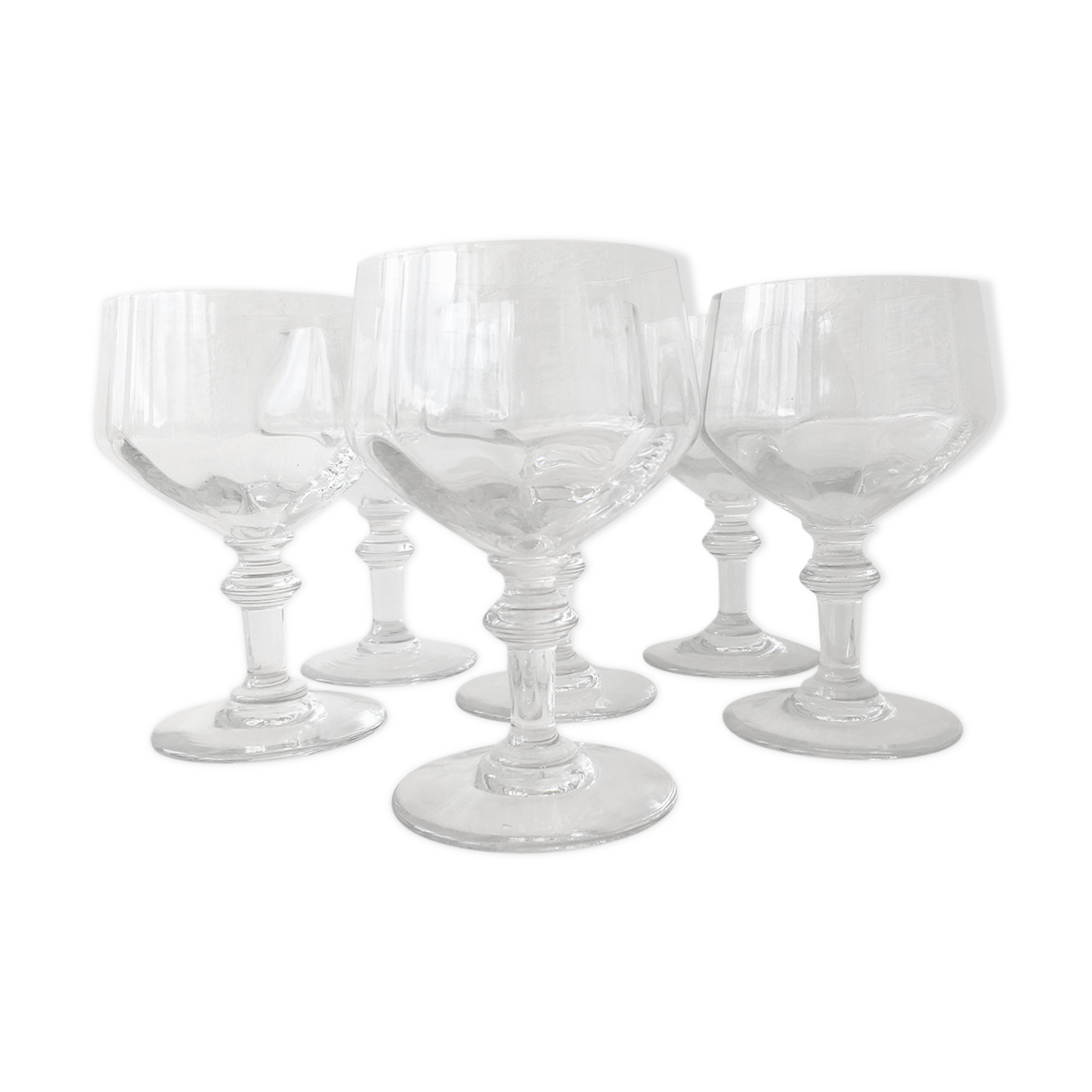 Set de 6 verres en cristal pour vin ou champagne