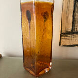 Vintage vase 70s blown glass