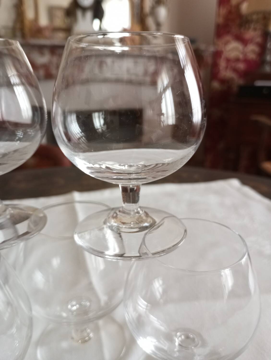 6 mini Cognac glasses