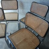 Set of 4 vintage Cesca B32 Marcel Breuer chairs