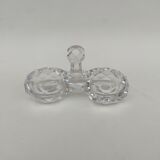 Double crystal salt cellars from Baccarat, early 20th century.