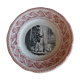 Talking plate with theme Gien N° 1 late nineteenth