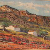 Original Swedish Oil on Canvas – “Bergsby Taragona” by Henry Eldin