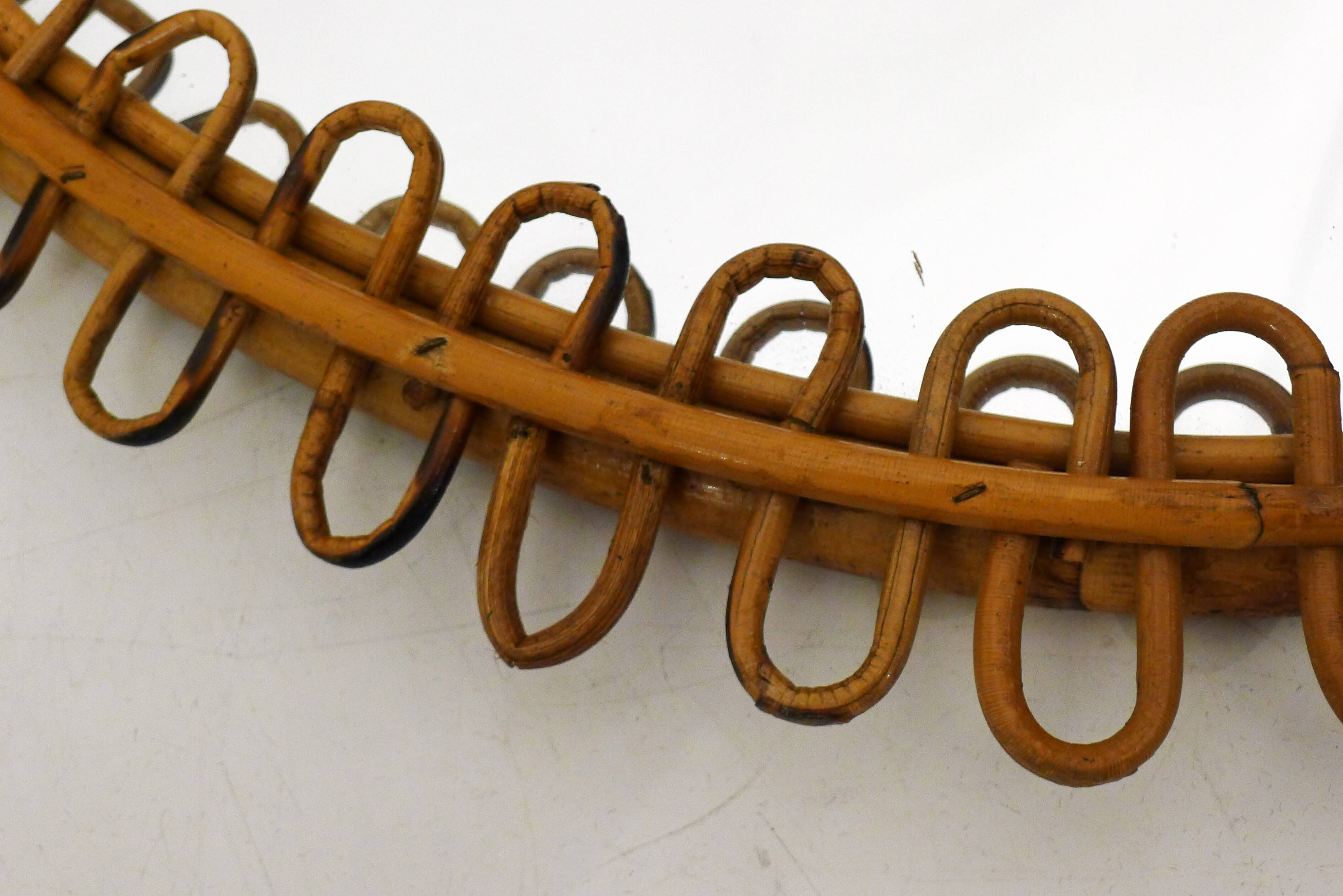 Albini Italian Rattan Mirror