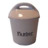 Earthenware flour pot