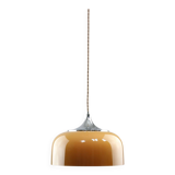 Space Age Brown Pendant Lamp from Guzzini, 1960s