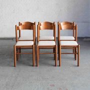 Ensemble de 6 chaises de salle à manger dans le style de Vico Magistretti.