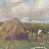 Oil on canvas country scene