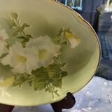 Georges dreyfus earthenware bouquetier with floral wall decoration